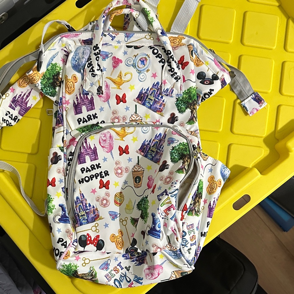Disney Multicolor Park hopper best day ever backpack new